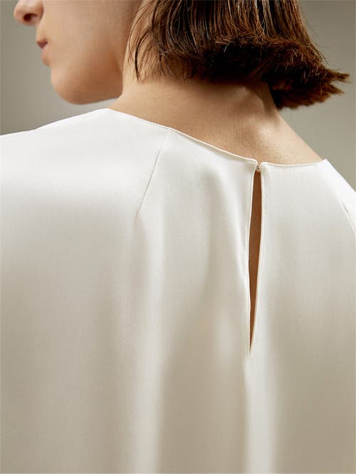 Lilysilk Basic Silk T Shirt In Natural White