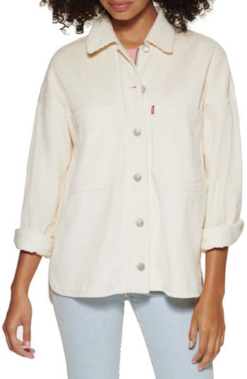 Levi's® Corduroy Shacket In Cream