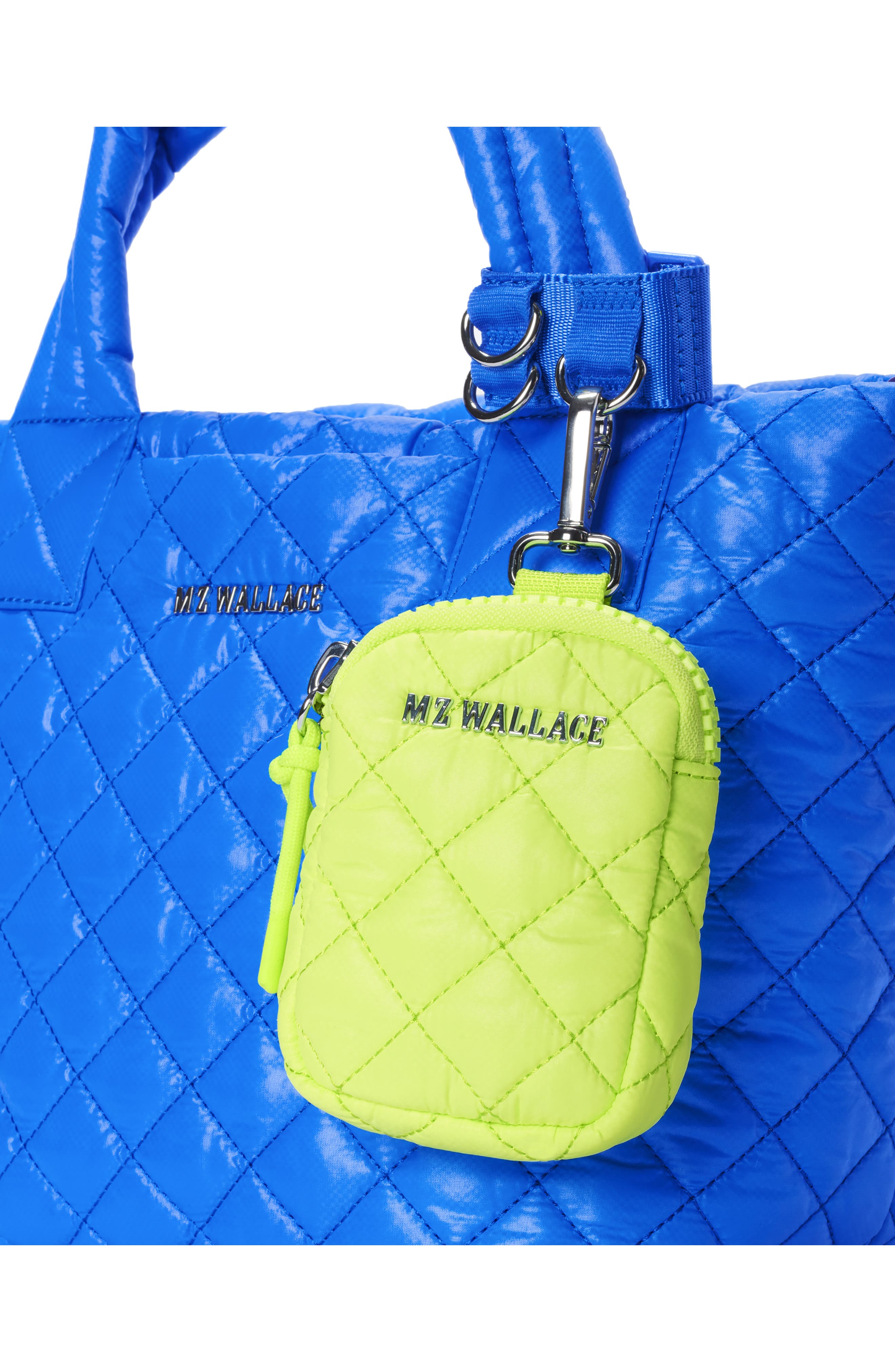 MZ Wallace Mini Metro Quilted Nylon Tote, Zip Pouch & Cuff Bundle, Alternate, color, 