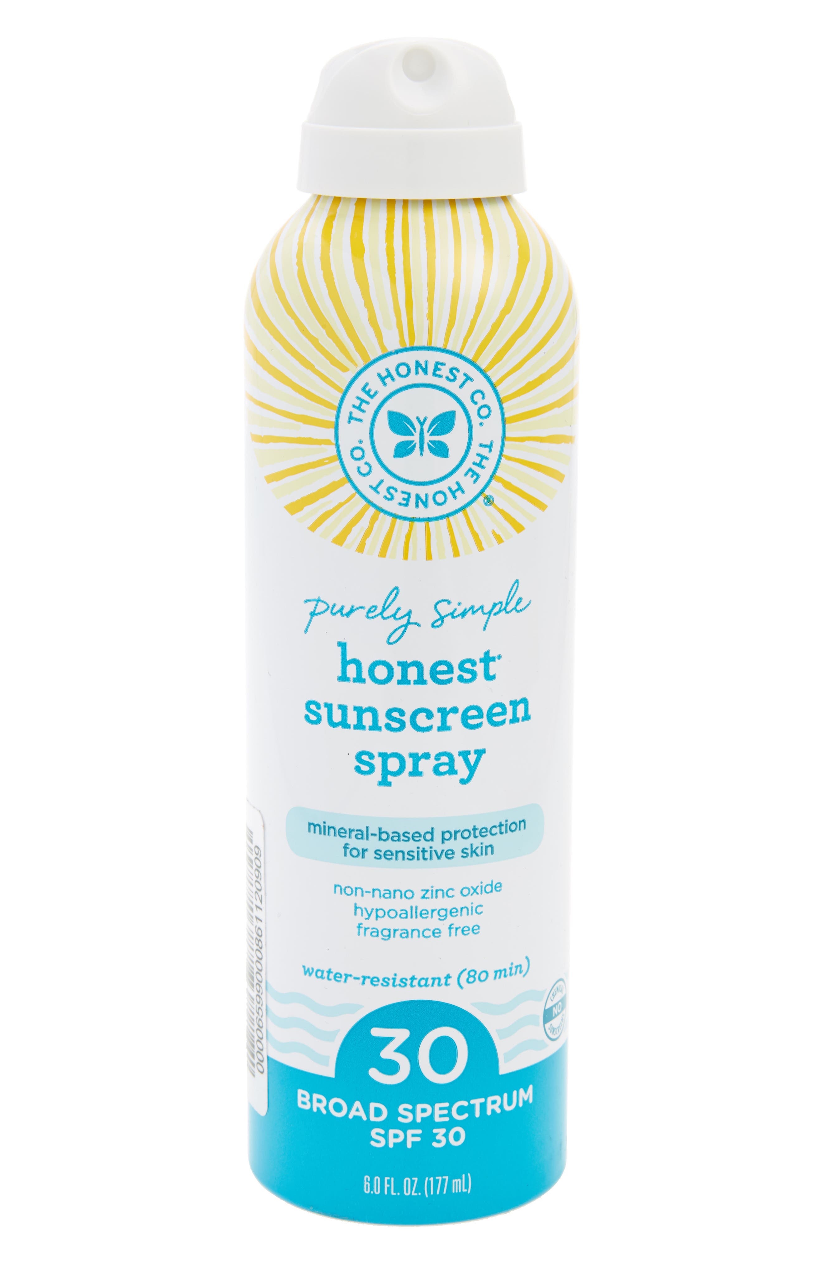 honest company sunscreen spray