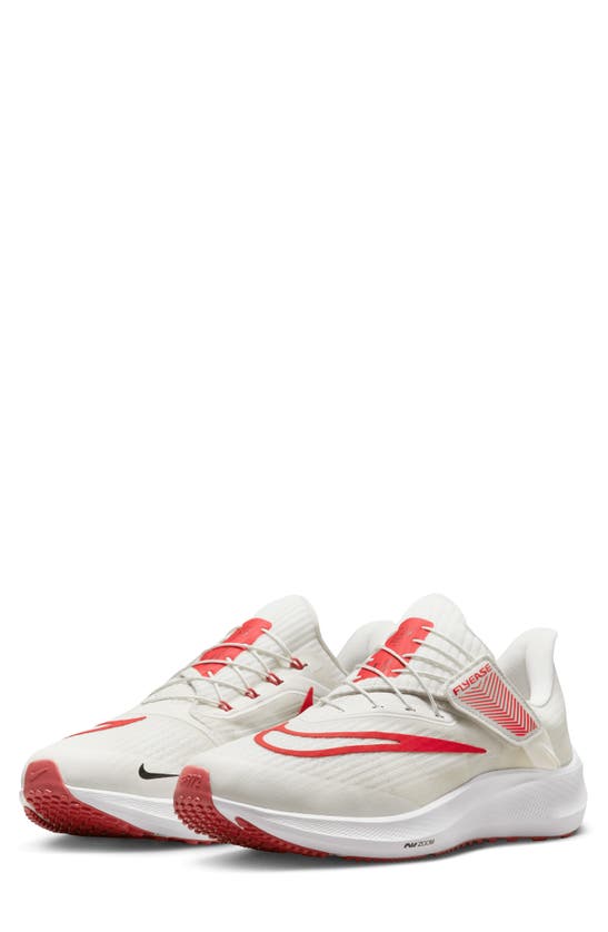 Nike Air Zoom Pegasus 39 Flyease Running Shoe In Platinum/ White/ Adobe