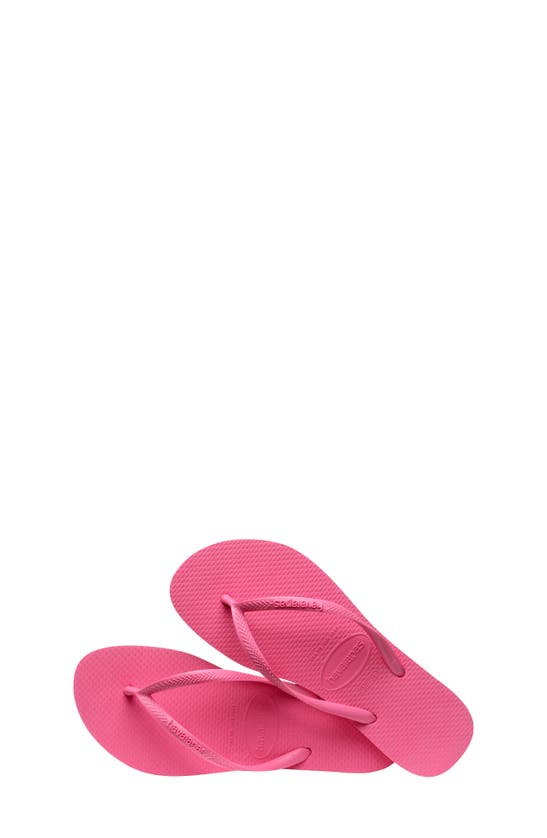 Shop Havaianas Slim Flip Flop In Ciber Pink