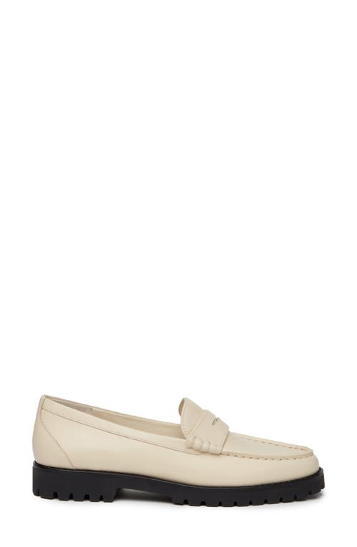 Shop Paige Ellis Platform Penny Loafer In Bone