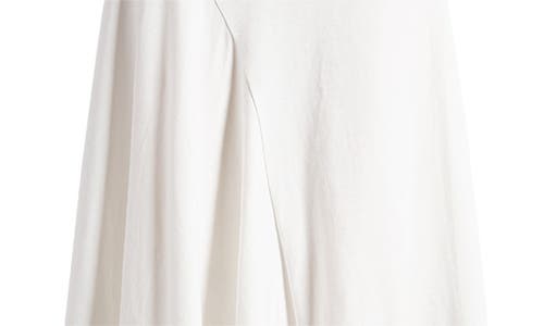 Shop Faithfull The Brand Maceio Asymmetric Cotton Skirt In White