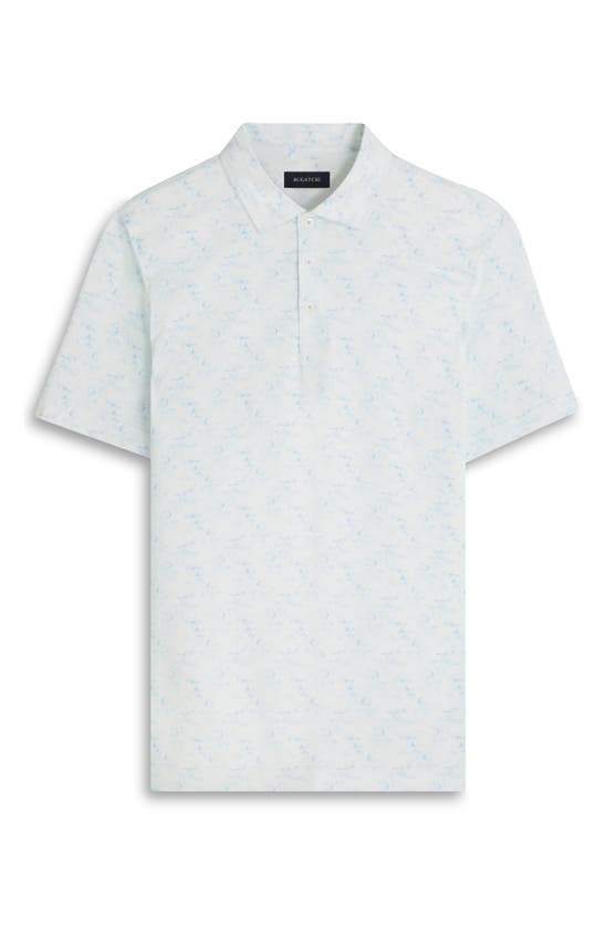 Shop Bugatchi Victor Ooohcotton® Print Polo In Sky