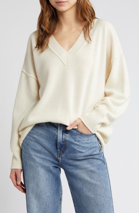 Women's V-Neck Cashmere Sweaters