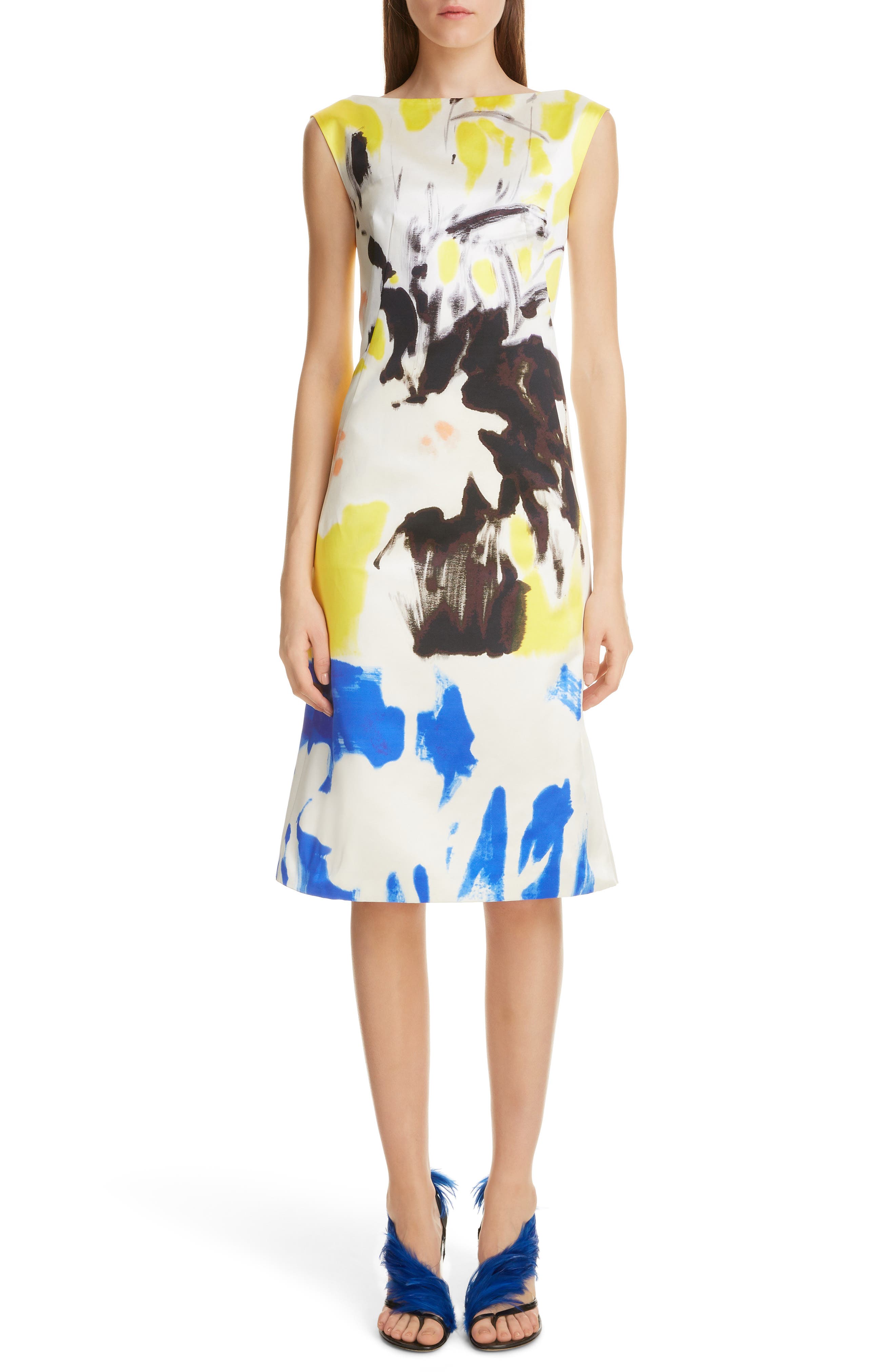 dries van noten silk dress