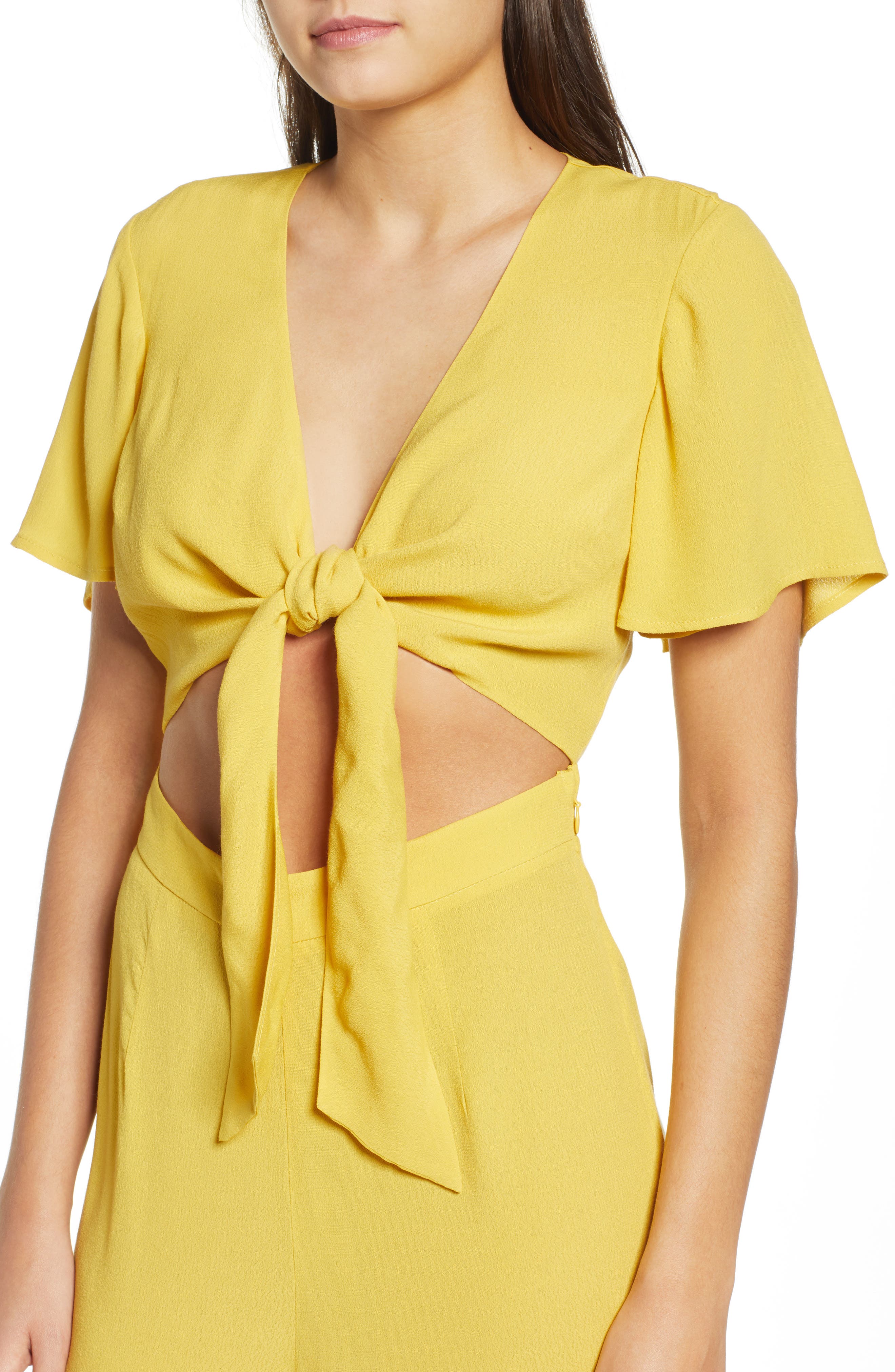 leith tie front jumpsuit