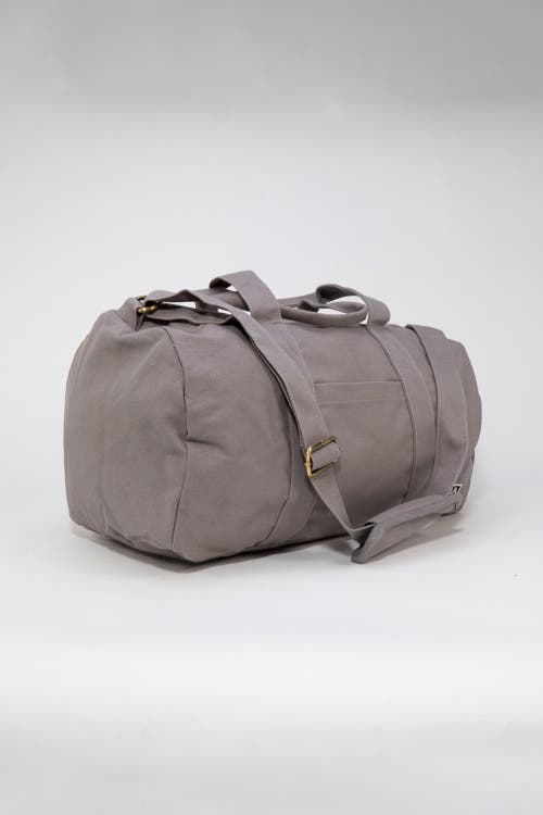 Shop Terra Thread Organic Cotton Duffle Bag In Cloud Grey