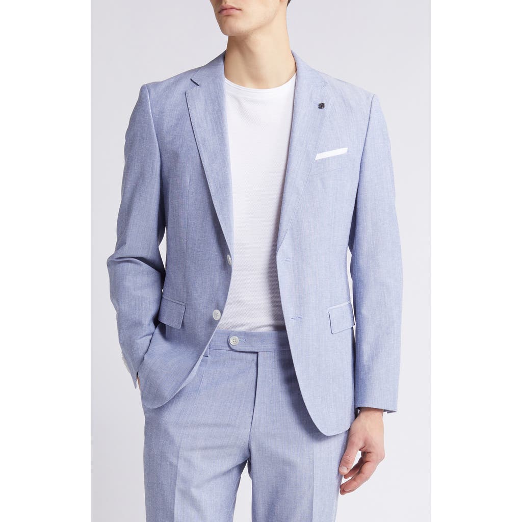 Hugo Boss Slim-fit Jacket In Navy