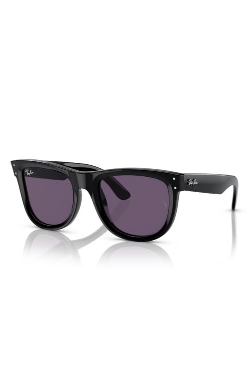 Shop Ray Ban Ray-ban Wayfarer Reverse 53mm Square Sunglasses In Black/violet