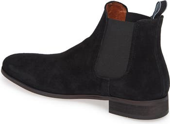Shoe The Bear Dev Chelsea Boot in Black Suede