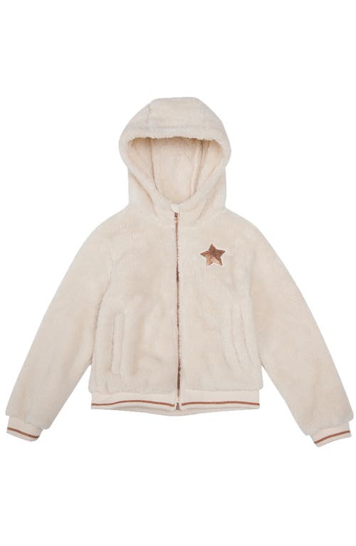 Rokka&rolla Kid's Cozy Fleece Jacket In Light Beige