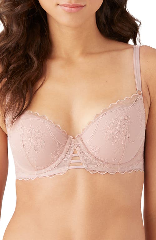 b.tempt'D by Wacoal No Strings Attached Underwire Balconette Bra in Blush Pink