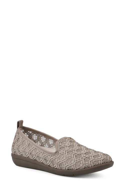 Shop Cliffs By White Mountain Twisty Flat In Light Taupe/fabric