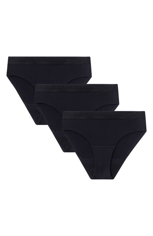 Proof 3-Pack Teen Period & Leakproof Briefs Black at