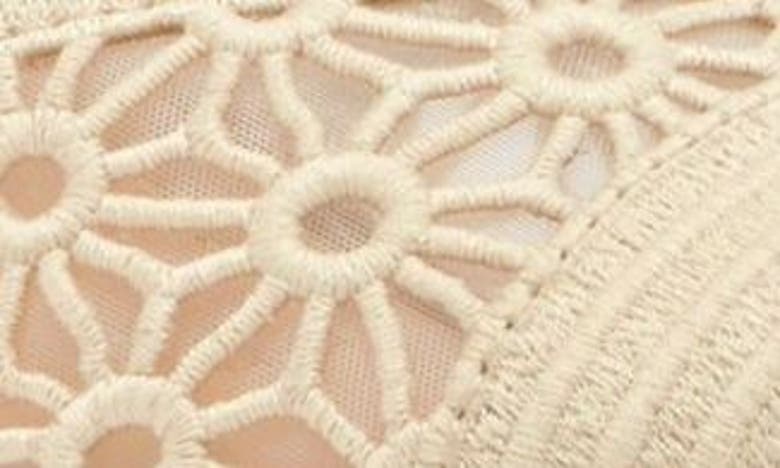 Shop Me Too Blair Espadrille Wedge Sandal In Natural Floral Crochet