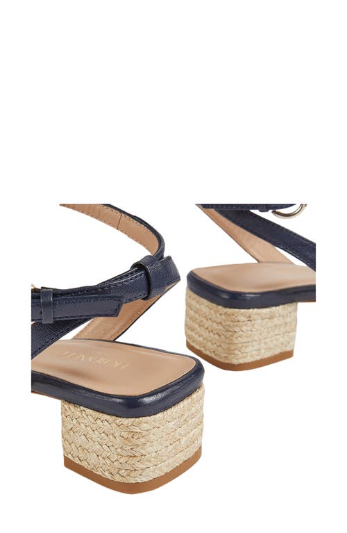 Lk Bennett Peyton Espadrille Heel Sandal In Blu-navy