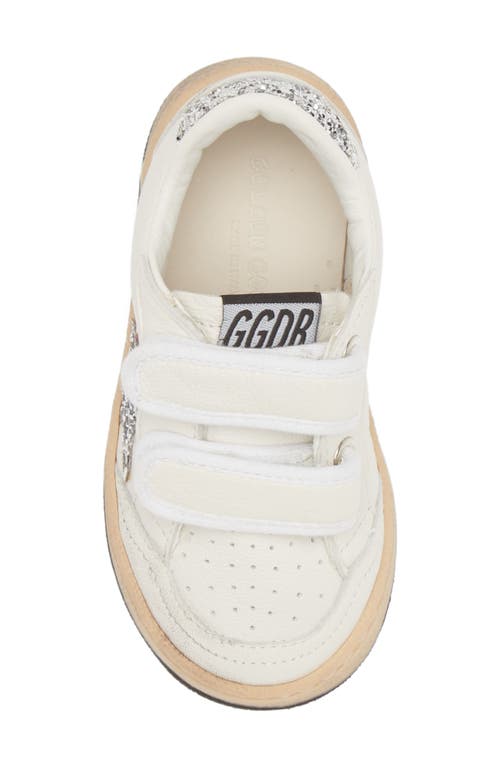 Golden Goose Kids' Ball Star Sneaker In White/silver