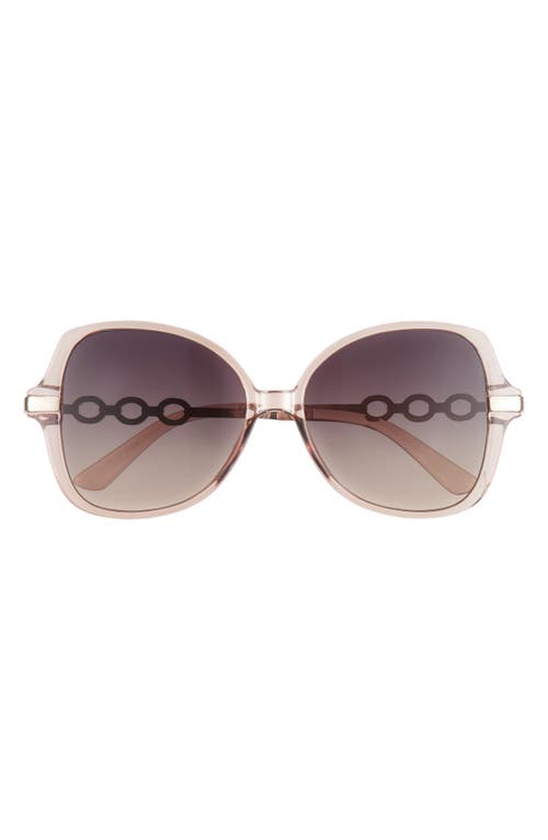 BP. 55mm Gradient Butterfly Sunglasses in Clear Beige at Nordstrom