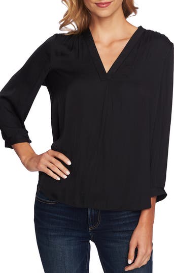 Vince Camuto Rumple Satin Top | Nordstrom