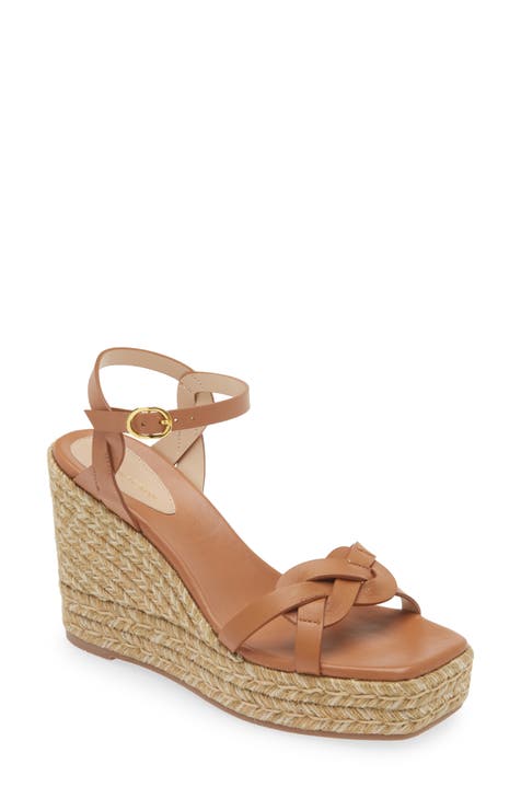 Braided Platform Espadrille Wedge Sandal (Women)