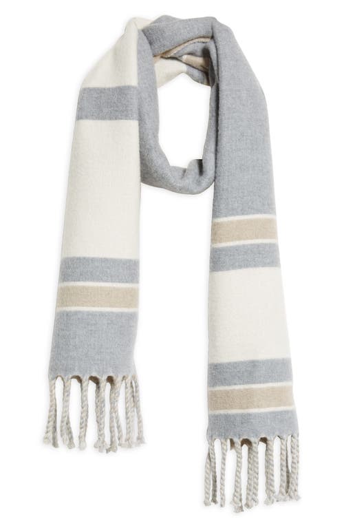 ELEVENTY ELEVENTY STRIPE WOOL SCARF 