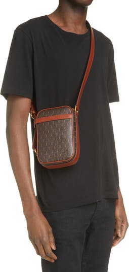 Saint Laurent 'le Monogramme' Shoulder Bag in Brown for Men
