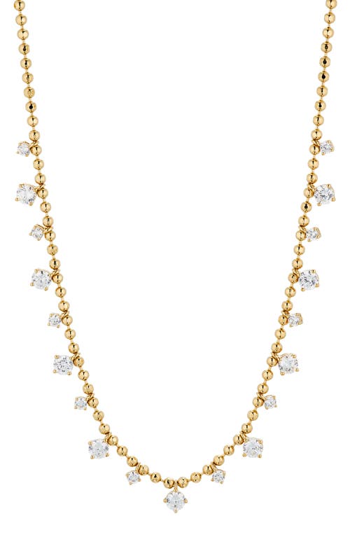 Nadri Twilight Cubic Zirconia Shaky Ball Chain Necklace in Gold at Nordstrom