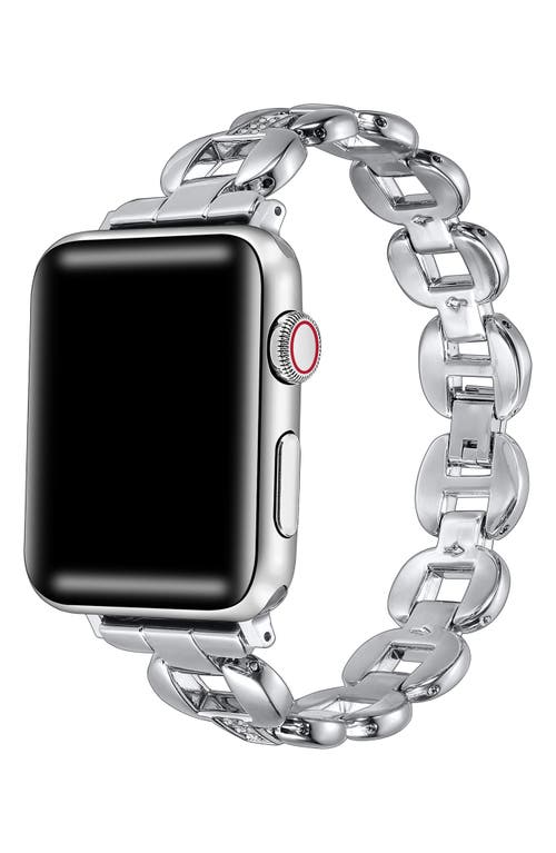 The Posh Tech Joy Stainless Steel Apple Watch® Watchband In Silver