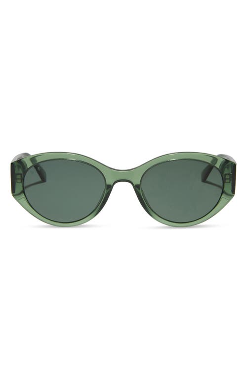 Shop Diff Linnea 54mm Polarized Oval Sunglasses In Sage Crystal/g15