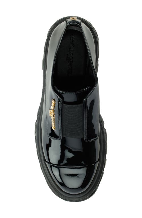 Shop Karl Lagerfeld Paris Lakely Lug Sole Loafer In Black