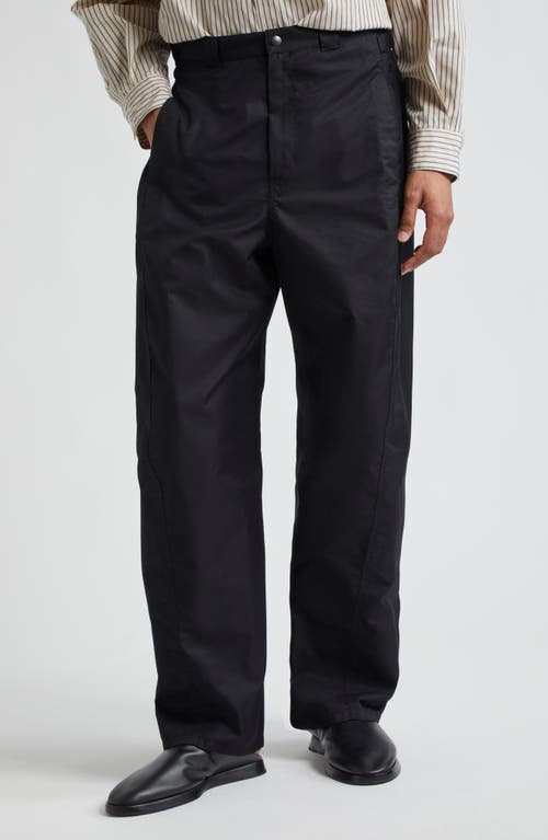 Lemaire 3D Water Repellent Gabardine Pants Black Bk999 at Nordstrom, Us