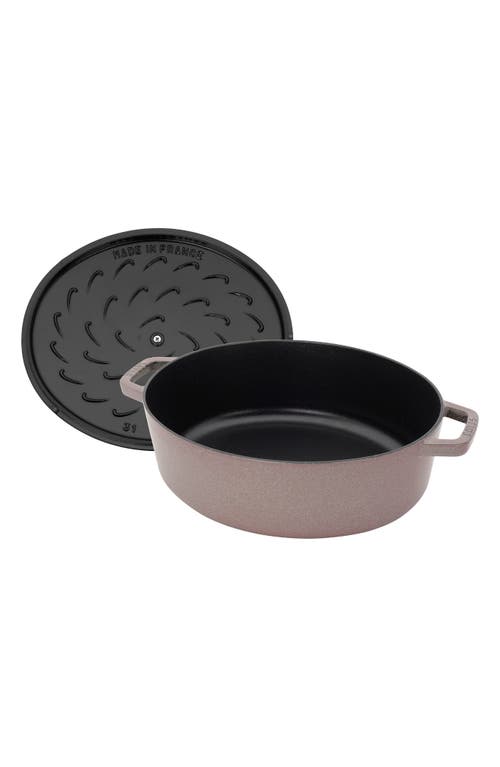 Staub 6.25-quart Enameled Cast Iron Shallow Oval Dutch Oven In Lilac