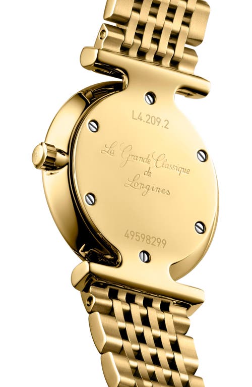 Shop Longines La Grande Classique Bracelet Watch, 24mm In Yellow