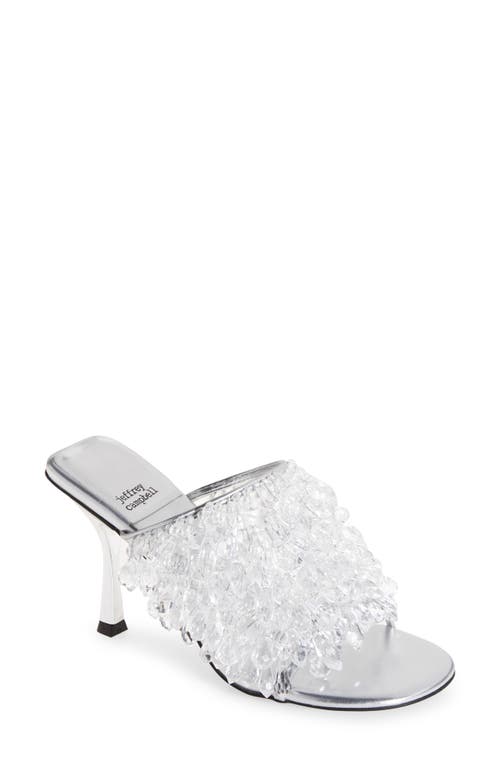 Jeffrey Campbell Crystlz Mule Silver Clear at Nordstrom,