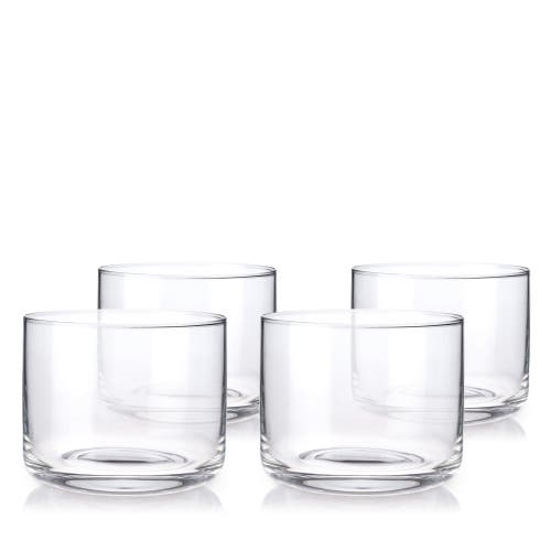 Viski Raye Crystal Negroni Glasses Set Of 4 In Clear