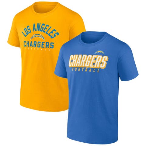 Men's FOCO Powder Blue Los Angeles Chargers Holiday Repeat Long Sleeve T-Shirt Size: Medium