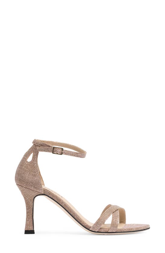 Shop Jon Josef Kimmy Ankle Strap Sandal In Beige Glitter