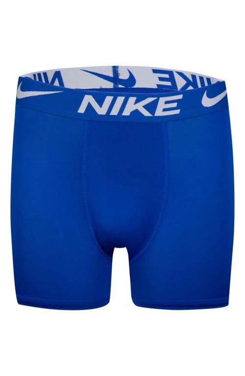 Shop Nike Kids' Assorted 3-pack Micro Essentials Boxer Briefs In Black/blue/red