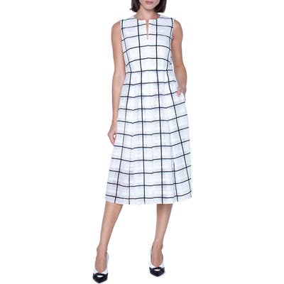 Akris Tonal Check Midi Dress