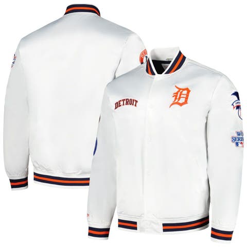 Men's Mitchell & Ness White Florida Gators City Collection Satin Full-Snap  Jacket