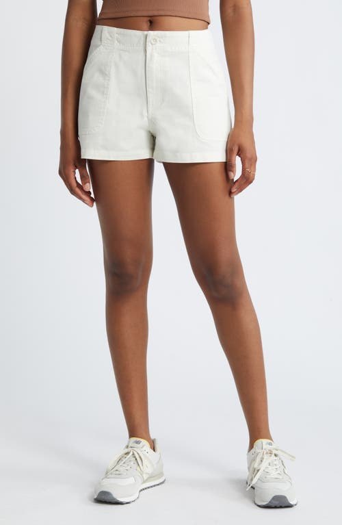 Cotton Utility Shorts in Ivory
