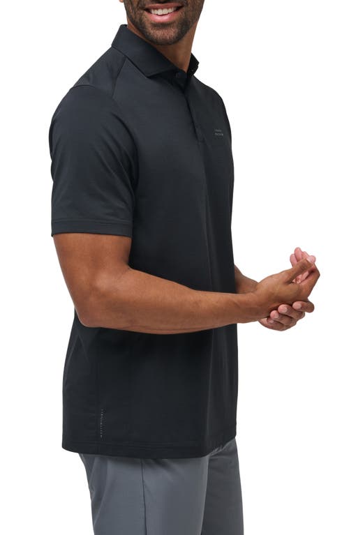 Shop Travismathew Heater Pro Performance Golf Polo In Black