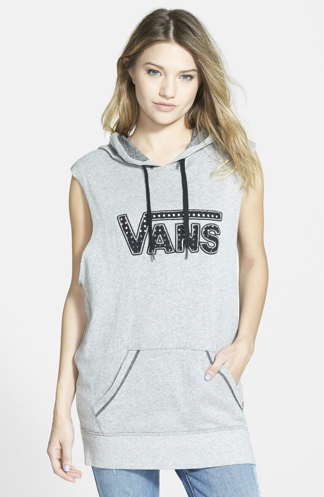 vans sleeveless hoodie