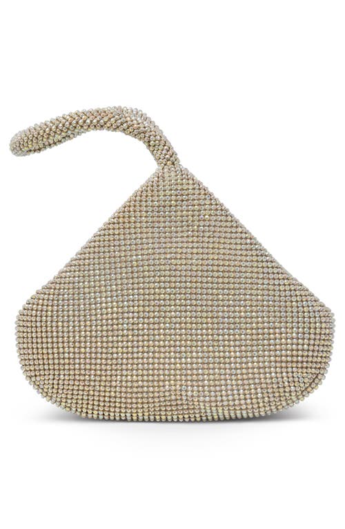 Shop Jessica Mcclintock Staci Beaded Mesh Wristlet In 35n-honey