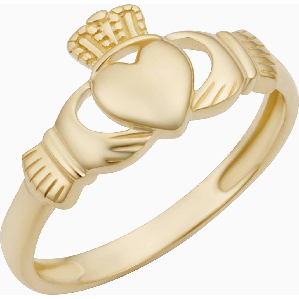 Oradina Women's 14k Yellow Gold Claddagh Ring In Yellow Gold