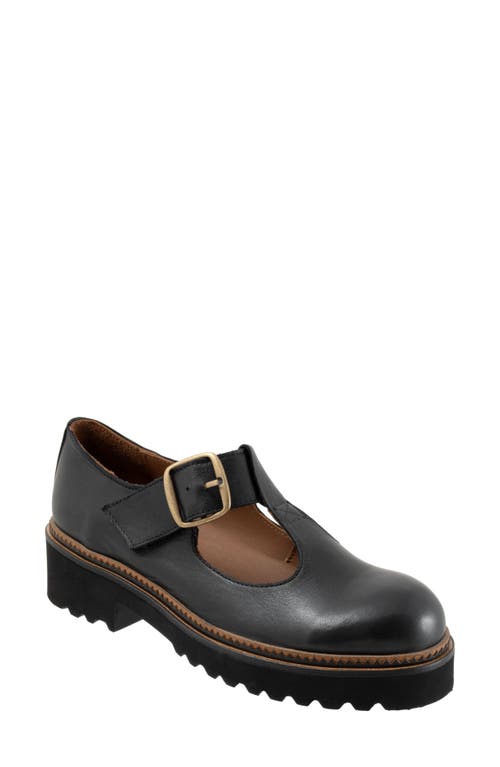 Bueno Abigail Mary Jane Loafer in Black 