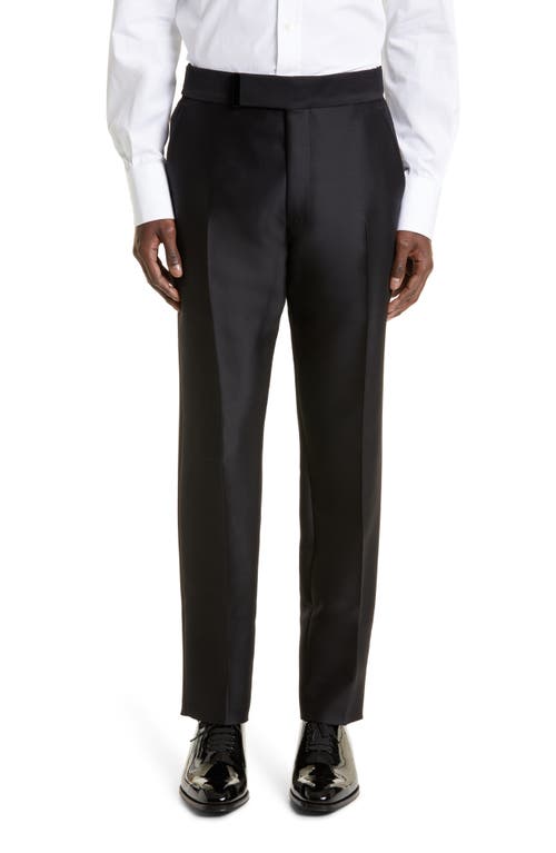 TOM FORD Atticus Organza Reverse Twill Tuxedo Pants Black at Nordstrom, Us