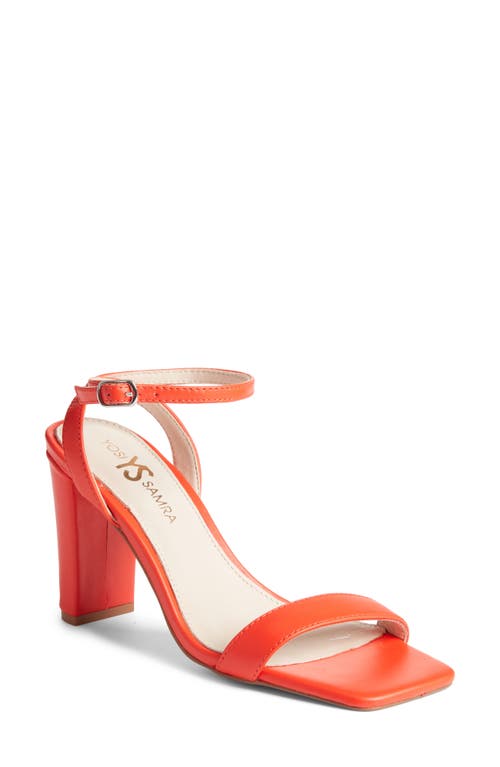 Yosi Samra Hailey Ankle Strap Sandal Flame at Nordstrom,